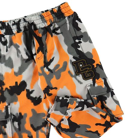 Dolce & Gabbana Byxor - Reborn To Live - Orange/Grå Camouflage