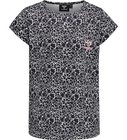 Hummel T-Shirt - hmlNanna - Schwarz/Weiß
