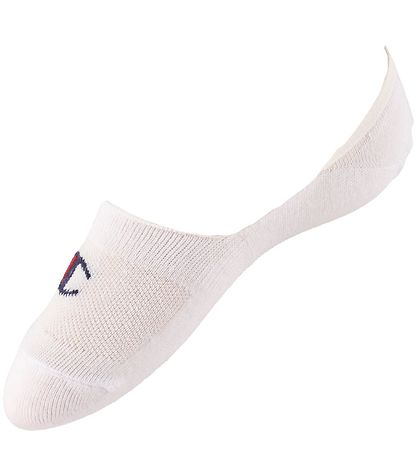 Champion Footies - 2er-Pack - Weiß m. Logo