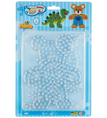 Hama Maxi Perluspjald - 2 Stk. - Dinosaur/Bangsi