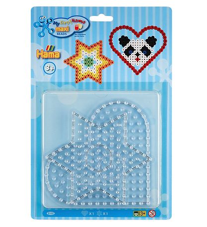 Hama Maxi Perluspjald - 2 Stk. - Stjarna/hjarta