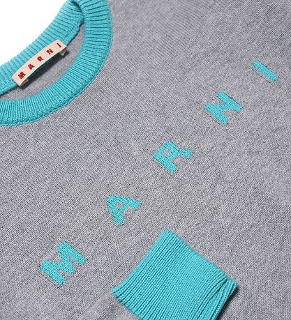Marni Blouse - Tricot - Gris Chin/Turquoise