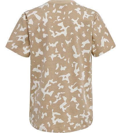 Hummel Stuttermabolur - hmlCarter - Drapplitað Camo
