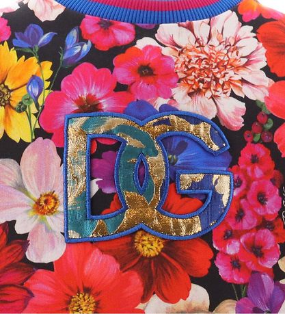 Dolce & Gabbana Sweatshirt - Renaissance - Multicolour w. Flower