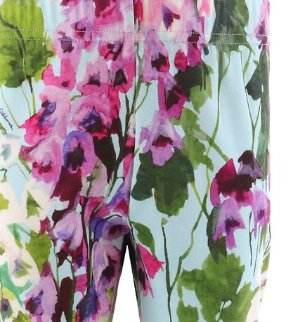 Dolce & Gabbana Leggings - Renaissance - Blár/Bleikt blómamynstu