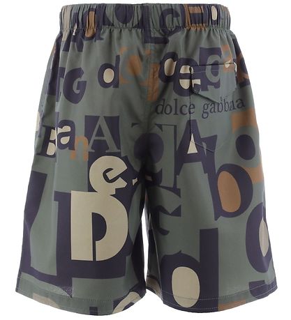 Dolce & Gabbana Armygrün Badeshorts. Print
