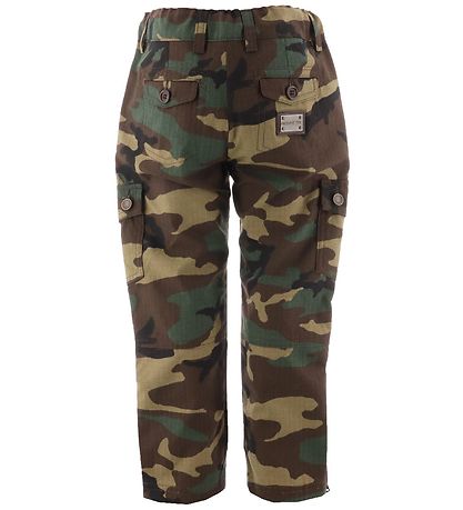 Dolce & Gabbana Hosen - Reborn To Live - Armygrün Camouflage