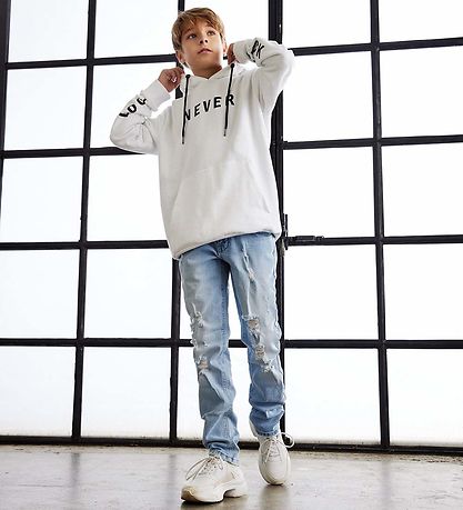 Hound Jeans - Straight mit Löchern - Light Denim