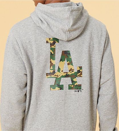 New Era Hoodie - Los Angeles Dodgers - Grey Melange