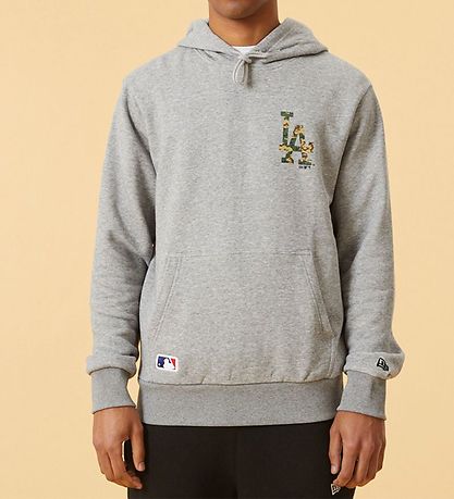 New Era Hoodie - Los Angeles Dodgers - Grey Melange