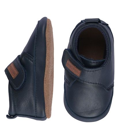 Melton Soft Sole Leather Shoes Navy KW IE