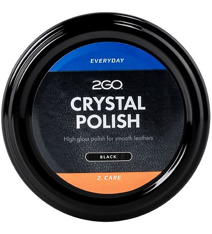 2GO Skó umhirða - 50ml - Skref 2 - Crystal Polish - Black