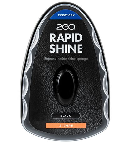 2GO Skó umhirða - 6ml - Skref 2 - Rapid Shine - Black