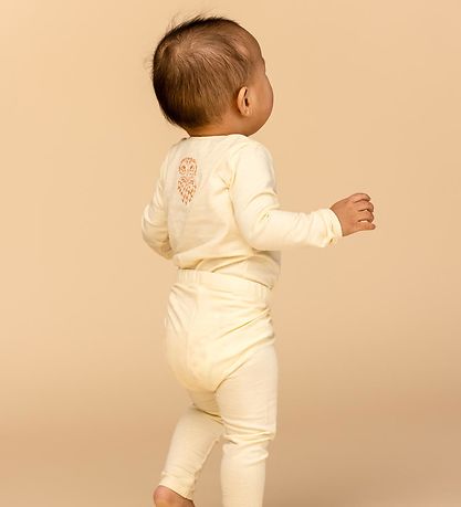 Soft Gallery Leggings - SGBaby Paula - Owl - Almond Oil