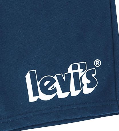 Levis Sweat Shorts - Estate Blue w. Print
