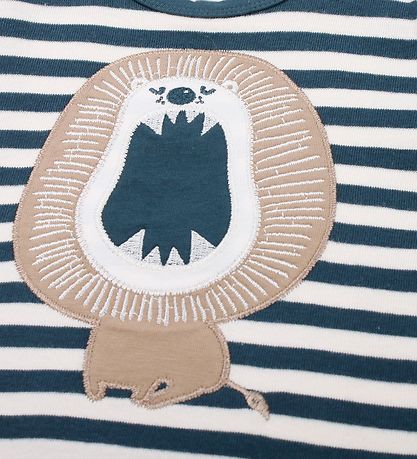 Freds World Stuttermabolur - Dýr Stripe - Midnight