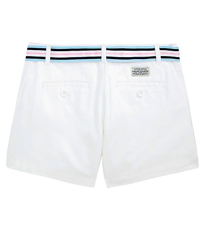 Polo Ralph Lauren Shorts - Classics - Vit m. Bälte