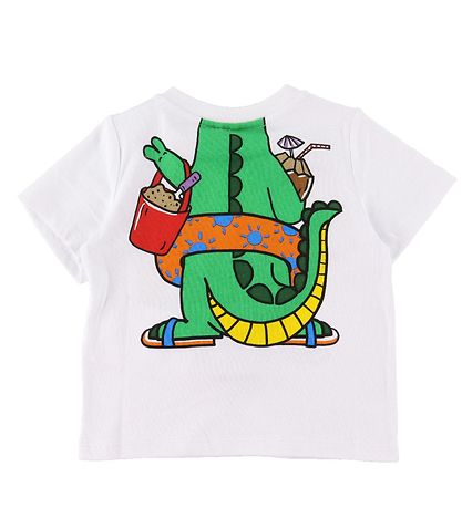 T-Shirt Stella McCartney Kids - Blanc av. Appuyez sur