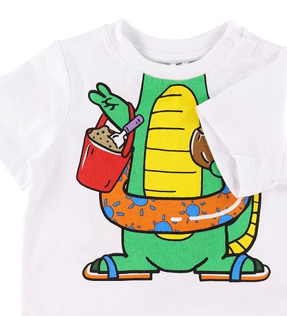 T-Shirt Stella McCartney Kids - Blanc av. Appuyez sur