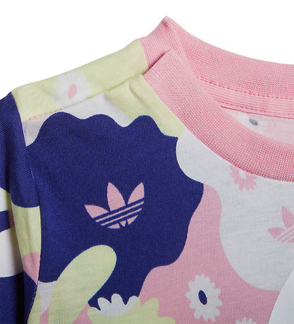 adidas Originals Stuttermabolur - Hvítt/Bleikt/Fjólublátt M. Bló