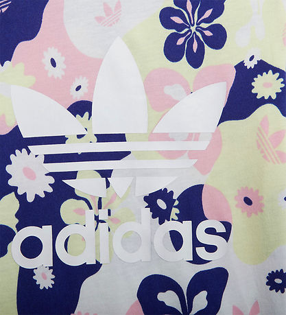 adidas Originals Stuttermabolur - Hvítt/Bleikt/Fjólublátt M. Bló