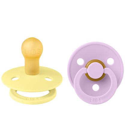 BIBS Colour Schnuller - 2er-Pack - Gr. 1 - Rund - Sunshine/Viole
