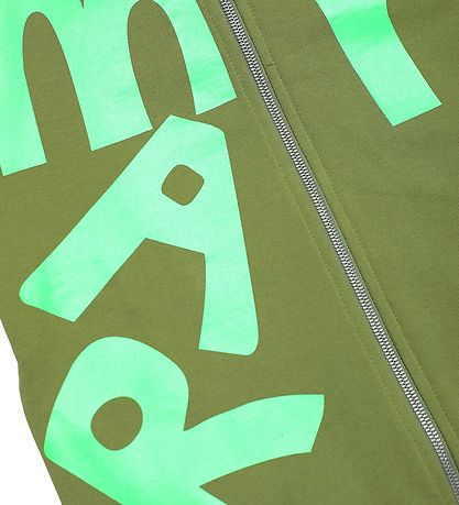 Marni Cardigan - Khaki/Neon grænt