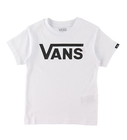 Vans Stuttermabolur - Bær Vans Classic+ - Hvítur/Svart