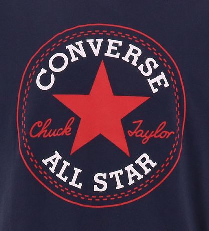 Converse T-Shirt - Obsidienne/mail Rouge