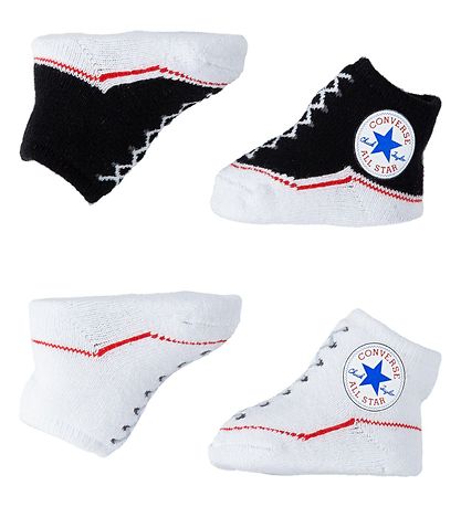 Converse Socks - 2-Pack - Black/White