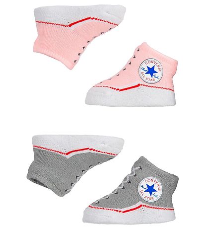 Converse Socks - 2-Pack - Grey/Pink