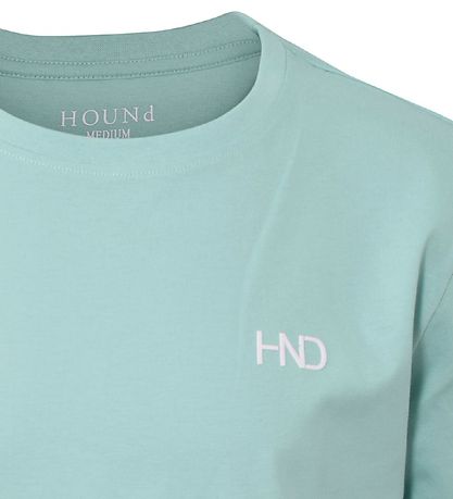 Hound Stuttermabolur - Myntugrænt Green