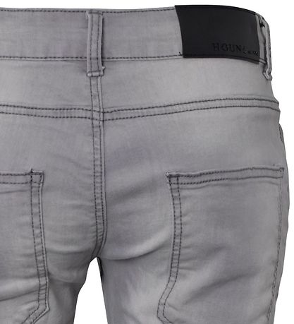 Hound Stuttbuxur - Straight - Grey Gallaefni