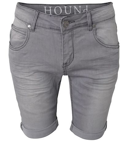 Hound Stuttbuxur - Straight - Grey Gallaefni