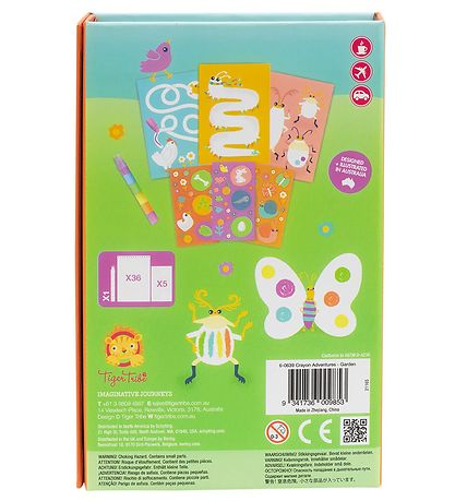 Set de Coloriage Tiger Tribe - Crayon Adventures - Garden