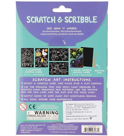 Ooly Scratch and Stribble Mini Set - Farm Animals