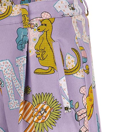 Moschino Stuttbuxur - Fjólublátt M. Prentað
