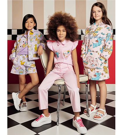 Moschino Stuttbuxur - Fjólublátt M. Prentað