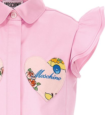 Moschino Shirt - Pink w. Hearts