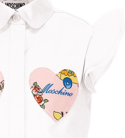 Moschino Bluse - Wei m. Herzen