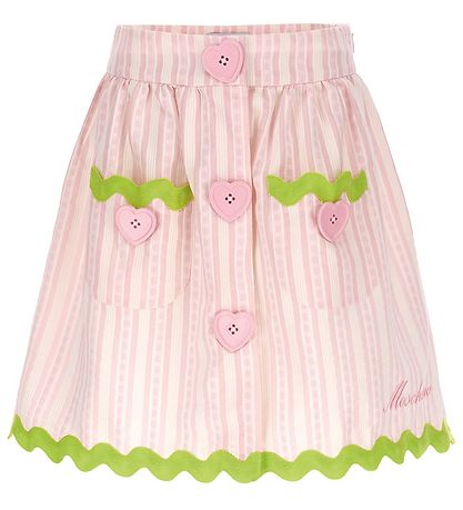 Moschino Hame - Vaaleanpunainen raidallinen/Neonvihreä