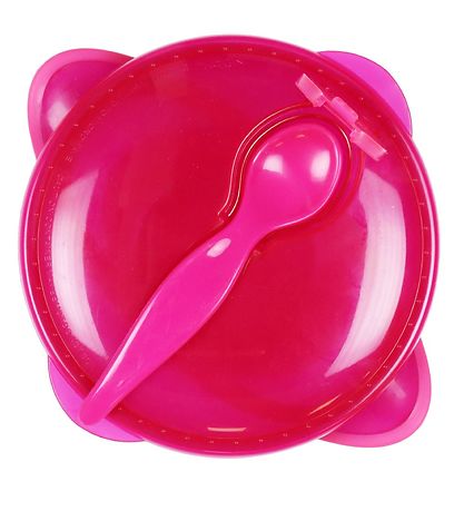 Nuby Bowl w. Spoon - Pink