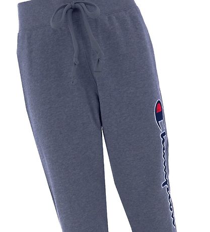 Champion Fashion Sweatpants - Rib Cuff - Blue w. Logo