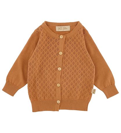 Petit Piao Cardigan - Knitted - Camel w. Pointelle