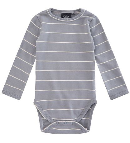 Sofie Schnoor Bodysuit L/ - Striped - Stone Blue