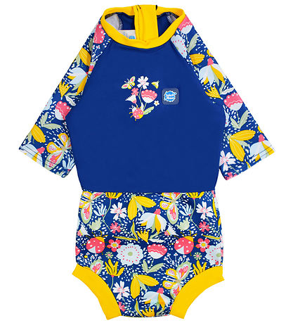 Splash About Blautbúningur - Happy Nappy - UV50+ - Garden Gleði