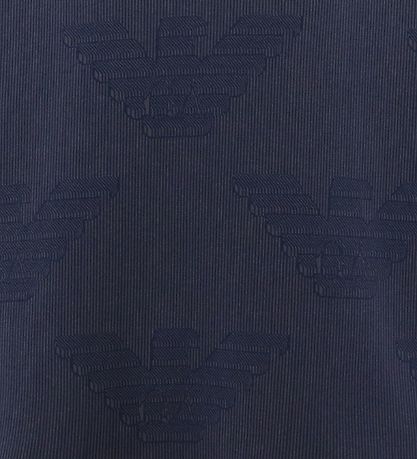 Emporio Armani Hettupeysa - Dökkblátt með röndum M. Merki