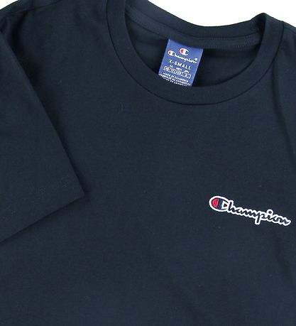 Champion Fashion Stuttermabolur - Blár