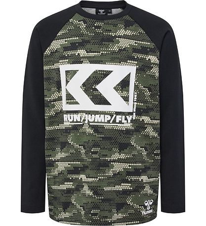 Hummel Blússa - hmlFSK - Grænt/Svart