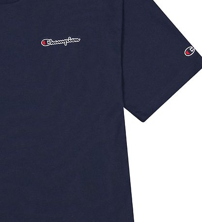 Champion Fashion Stuttermabolur - Dökkblátt